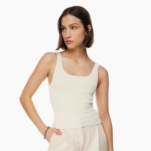 Aritzia Babaton Sculpt Knit Squareneck Tank